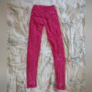 EUC Rad Polewear Stardust Leggings Rose Fuschia